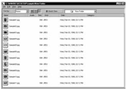 KONICA MINOLTA DIMAGE RD3000 SOFTWARE - Click View menu, point to View By, and then click Slide, Small Slide, or List on the submenu. - 4