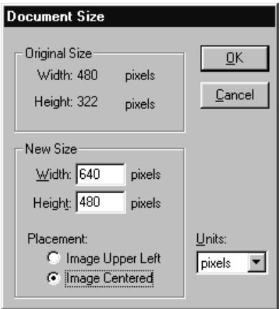 KONICA MINOLTA DIMAGE RD3000 SOFTWARE - Specify a new width and height, and select the desired placement method. Then click the OK button. - 1