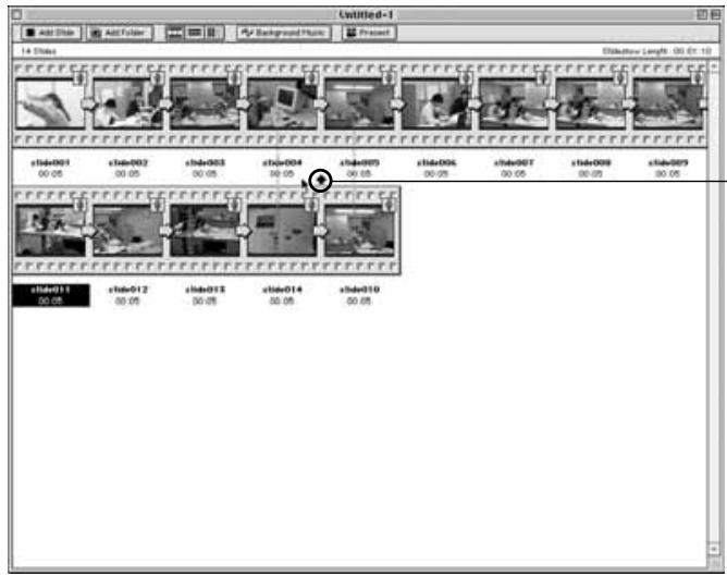 KONICA MINOLTA DIMAGE RD3000 SOFTWARE - CHANGING THE ORDER OF SLIDES - 1