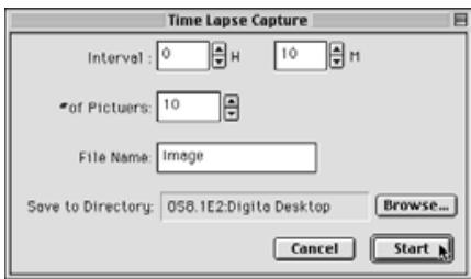 KONICA MINOLTA DIMAGE RD3000 SOFTWARE - Click the Time Lapse button. - 6