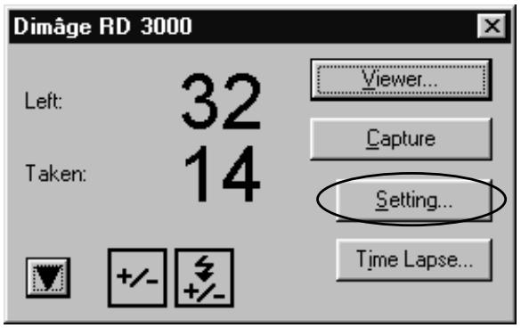 KONICA MINOLTA DIMAGE RD3000 SOFTWARE - Click the Setting button. - 1