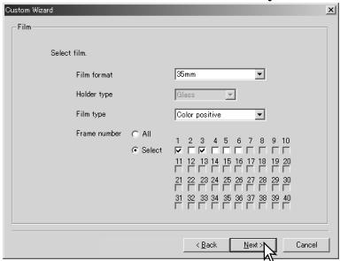 KONICA MINOLTA DIMAGE SCAN 1.1 - CUSTOM WIZARD - 3