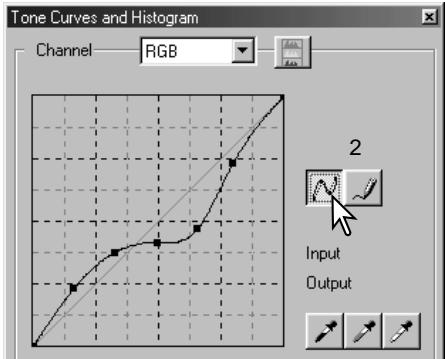 KONICA MINOLTA DIMAGE SCAN 1.1 - Drawing tone curves by freehand - 2