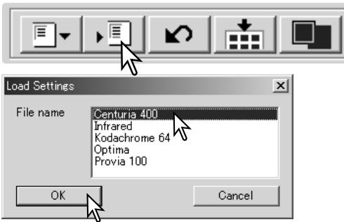 KONICA MINOLTA DIMAGE SCAN 1.1 - Loading exposure settings - 1