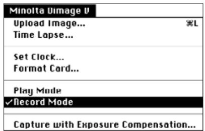 KONICA MINOLTA DIMAGE V SOFTWARE-MAC - REMOTE RECORDING - 1