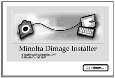 KONICA MINOLTA DIMAGE V SOFTWARE-MAC - WARNING - BEFORE INSTALLATION - 4