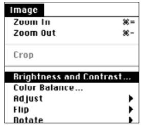 KONICA MINOLTA DIMAGE V SOFTWARE-MAC - ADJUSTING BRIGHTNESS AND CONTRAST - 1