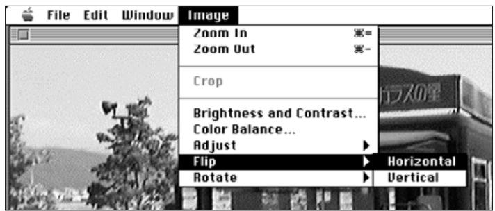 KONICA MINOLTA DIMAGE V SOFTWARE-MAC - FLIPPING IMAGES - 1