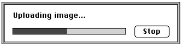 KONICA MINOLTA DIMAGE V SOFTWARE-MAC - Select Upload Image... from the Minolta Dimage V menu. - 3