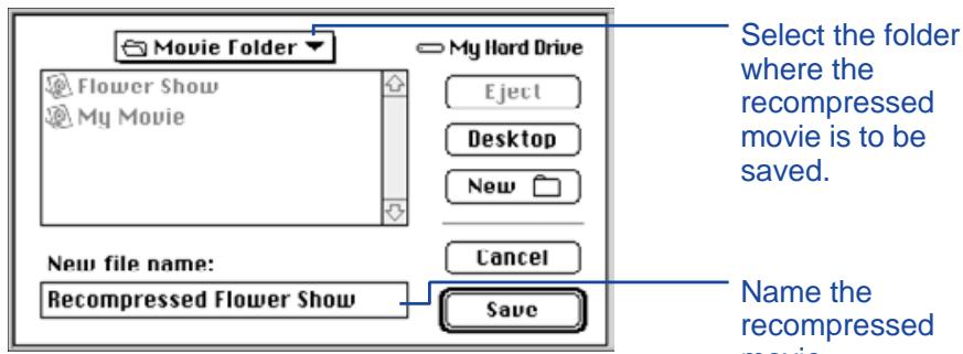 KONICA MINOLTA DIMAGE V SOFTWARE-MAC - RECOMPRESSING MOVIE FILES - 2
