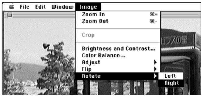 KONICA MINOLTA DIMAGE V SOFTWARE-MAC - ROTATING IMAGES - 1