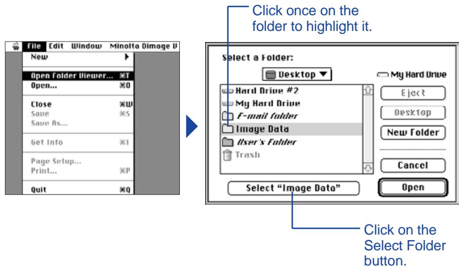 KONICA MINOLTA DIMAGE V SOFTWARE-MAC - SORTING IMAGES - 1