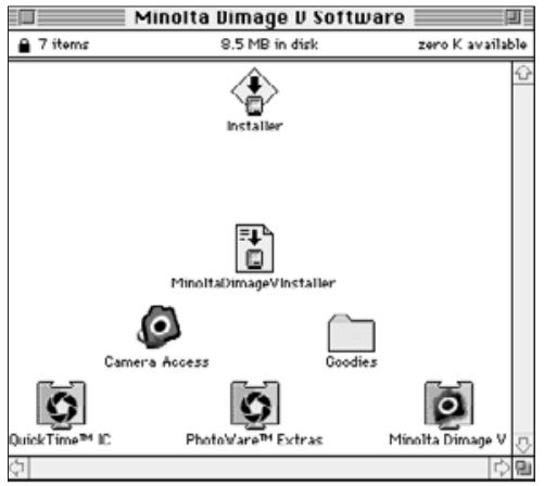 KONICA MINOLTA DIMAGE V SOFTWARE-MAC - WARNING - BEFORE INSTALLATION - 3