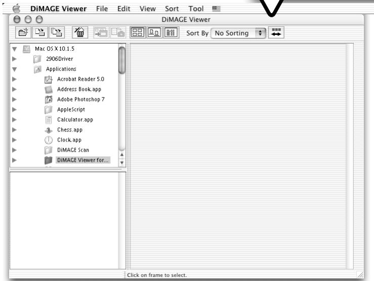 KONICA MINOLTA DIMAGE VIEWER VER2.2 - STARTING UP THE VIEWER - MACINTOSH - 2