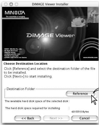 KONICA MINOLTA DIMAGE VIEWER VER2.2 - INSTALLING THE DAMAGE VIEWER - MACINTOSH - 4