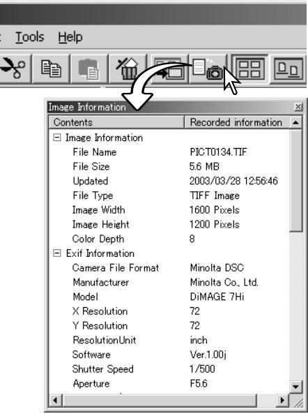KONICA MINOLTA DIMAGE VIEWER VER2.2 - DISPLAYING AND SAVING IMAGE INFORMATION - 1