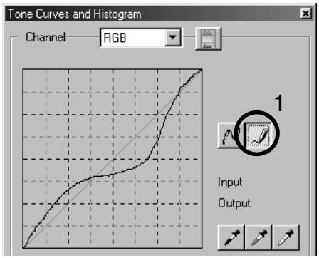 KONICA MINOLTA DIMAGE VIEWER VER2.2 - DRAWING TONE CURVES BY FREEHAND - 1