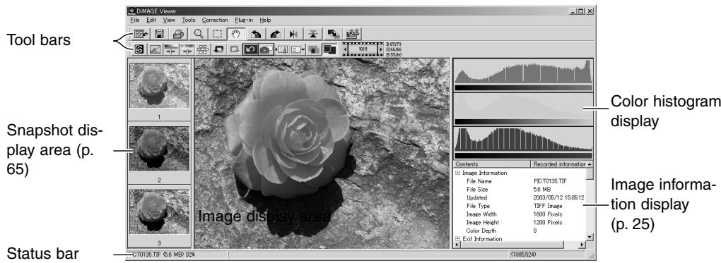 KONICA MINOLTA DIMAGE VIEWER VER2.2 - IMAGE-CORRECTION WINDOW - 1