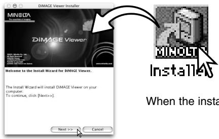 KONICA MINOLTA DIMAGE VIEWER VER2.2 - INSTALLING THE DAMAGE VIEWER - MACINTOSH - 2