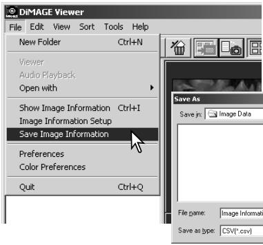 KONICA MINOLTA DIMAGE VIEWER VER2.3 - DISPLAYING AND SAVING IMAGE INFORMATION - 2