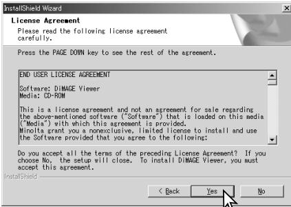 KONICA MINOLTA DIMAGE VIEWER VER2.3 - INSTALLING THE DIMAGE VIEWER - WINDOWS - 4