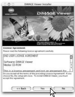 KONICA MINOLTA DIMAGE VIEWER VER2.3 - INSTALLING THE DIMAGE VIEWER - MACINTOSH - 3