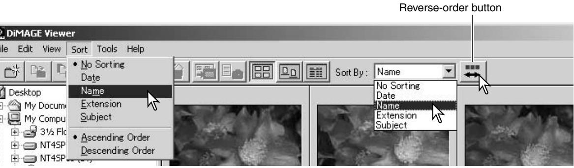 KONICA MINOLTA DIMAGE VIEWER VER2.3 - SORTING IMAGE FILES - 1