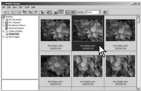 KONICA MINOLTA DIMAGE VIEWER VER2.3 - DISPLAYING IMAGES IN THE IMAGE-CORRECTION WINDOW - 1