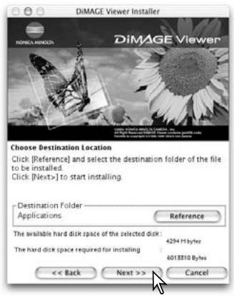 KONICA MINOLTA DIMAGE VIEWER VER2.3 - INSTALLING THE DIMAGE VIEWER - MACINTOSH - 5