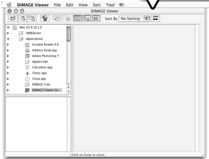 KONICA MINOLTA DIMAGE VIEWER VER2.3 - STARTING UP THE VIEWER - MACINTOSH - 2