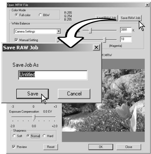 KONICA MINOLTA DIMAGE VIEWER VER2.3 - SAVING RAW JOBS - 1