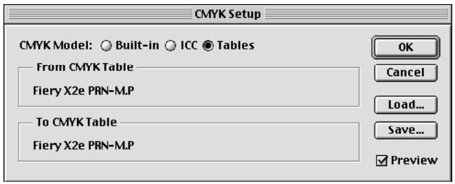 KONICA MINOLTA FIERY X2E FOR CF910 - TO LOAD THE SEPARATION TABLES FOR PHOTOSHOP 4.0: - 4