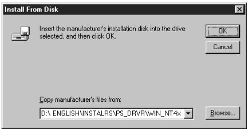 KONICA MINOLTA FIERY X2E FOR CF910 - Setting up PostScript printing with Windows NT 4.0 - 5