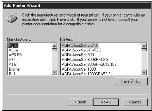 KONICA MINOLTA FIERY X2E FOR CF910 - Setting up PostScript printing with Windows NT 4.0 - 3