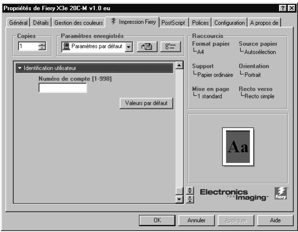 KONICA MINOLTA FIERY X3E FOR CF2001/CF1501 - Cliquez sur la barre des options d'impression ColorWise. - 3