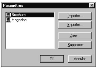 KONICA MINOLTA FIERY X3E FOR CF2001/CF1501 - POUR EXPORTER DES PARAMÉTRES ENREGISTRÉS : - 1