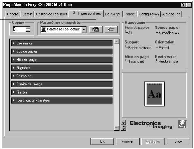 KONICA MINOLTA FIERY X3E FOR CF2001/CF1501 - Cliquez sur le bouton Disquette. - 1