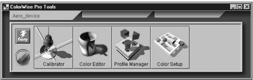 KONICA MINOLTA FIERY X3E FOR CF9001 (VER.2.0) - Start ColorWise Pro Tools and connect to the Fiery X3e. - 1