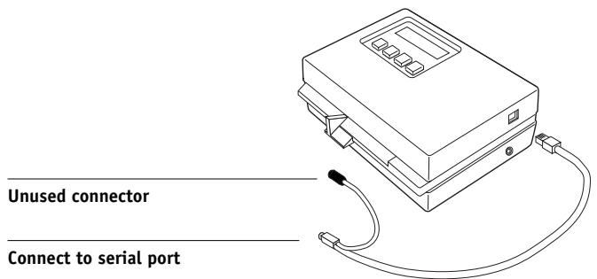KONICA MINOLTA FIERY X3E FOR CF9001 (VER.2.0) - Attach the connector to the computer. - 2