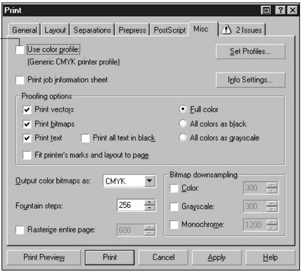 KONICA MINOLTA FIERY X3E FOR CF9001 (VER.2.0) - On Mac OS computers, click Printer in the General Print dialog box to select the copier and print options. - 1