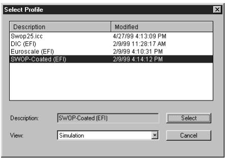 KONICA MINOLTA FIERY X4 FOR CF910 - TO EDIT A SIMULATION PROFILE IN MASTER MODE OR AN OUTPUT PROFILE IN CUSTOM MODE: - 1