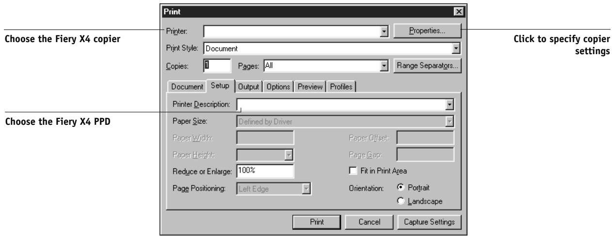 KONICA MINOLTA FIERY X4 FOR CF910 - Selecting options when printing - 2