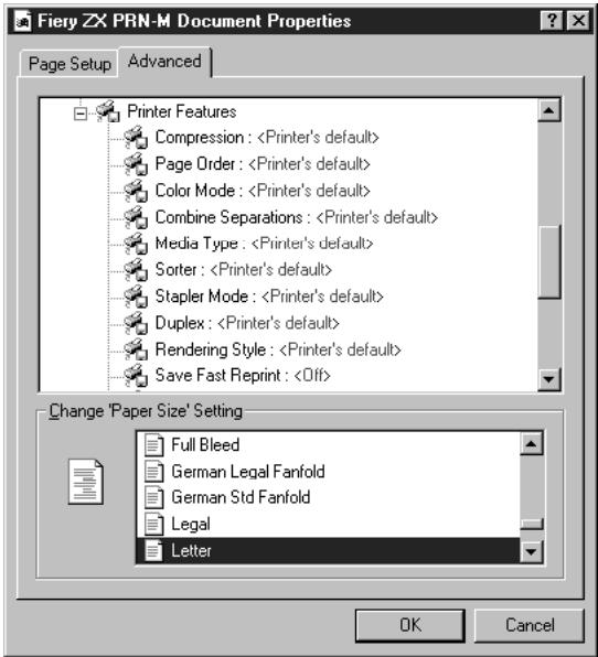 KONICA MINOLTA FIERY ZX-2100 FOR CF910 - Setting options and printing from Windows NT 4.0 - 2
