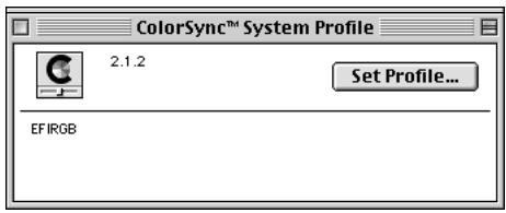 KONICA MINOLTA FIERY ZX-2100 FOR CF910 - TO SET THE COLORSYNC SYSTEM PROFILE: - 1