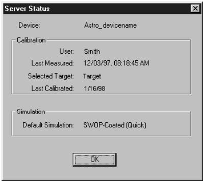 KONICA MINOLTA FIERY ZX-2100 FOR CF910 - Checking the current simulation - 1