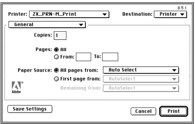 KONICA MINOLTA FIERY ZX-2100 FOR CF910 - Setting print options and printing from Mac OS computers - 1
