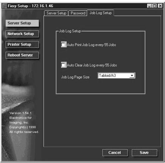 KONICA MINOLTA FIERY ZX-2100 FOR CF910 - Job Log Setup - 1