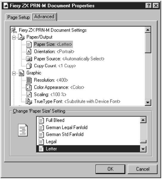 KONICA MINOLTA FIERY ZX-3300 FOR CF910 - Setting options and printing from Windows NT 4.0 - 1