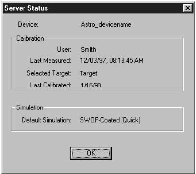 KONICA MINOLTA FIERY ZX-3300 FOR CF910 - Checking the current simulation - 1
