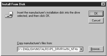 KONICA MINOLTA FIERY ZX-3300 FOR CF910 - Setting up PostScript printing with Windows NT 4.0 - 5